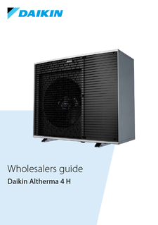 Daikin Altherma 4 H_wholesaler guideline_install_commission_ECPEN25-701_English download